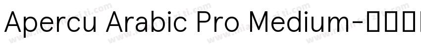 Apercu Arabic Pro Medium字体转换